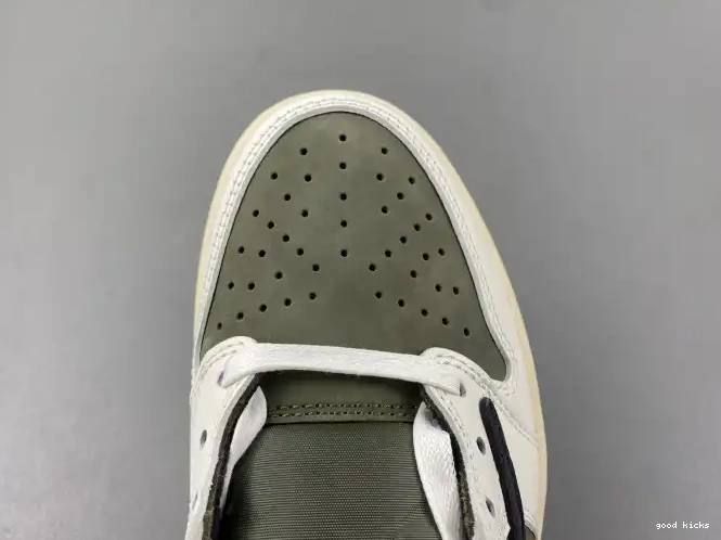 OLIVE SCOTT OG LOW JORDAN 1 AIR TRAVIS X DM7866-200 MEDIUM 0405